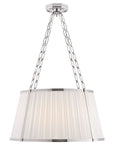 Windsor Large Hanging Shade with Boxpleat Silk Shade