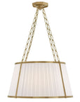 Windsor Large Hanging Shade with Boxpleat Silk Shade