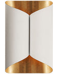 Selfoss Sconce with Brass Interior