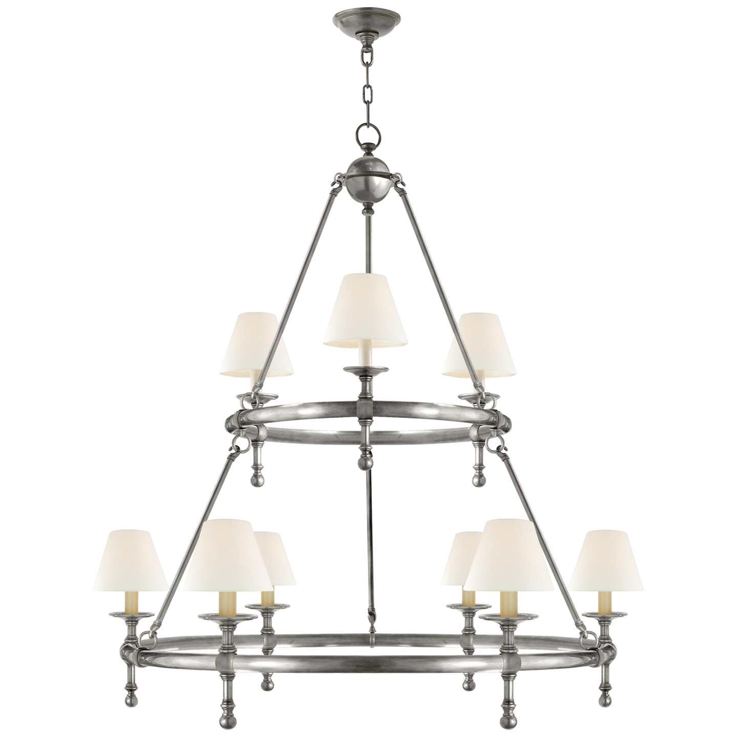 Classic Two-Tier Ring Chandelier – Laura Kincade