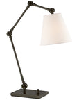 Graves Task Lamp with Round Linen Shade